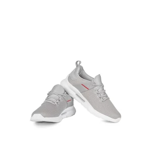 Lemax Szürke Férfi Sneaker Piros Csíkkal