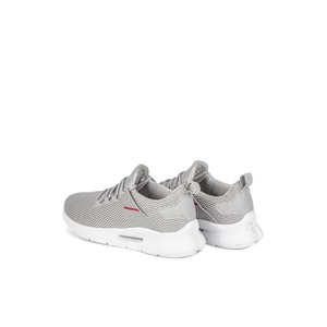 Lemax Szürke Férfi Sneaker Piros Csíkkal