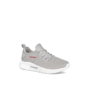 Lemax Szürke Férfi Sneaker Piros Csíkkal
