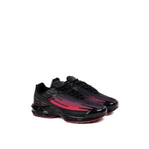 Fekete-Piros Férfi Utcai Sneaker