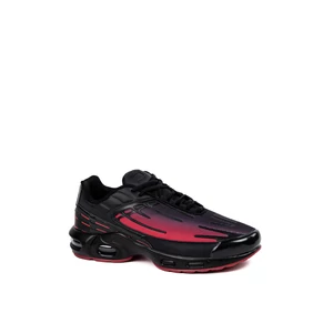 Fekete-Piros Férfi Utcai Sneaker