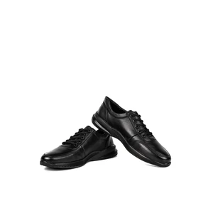 Lemax Fekete Férfi Fűzős Műbőr Sneaker