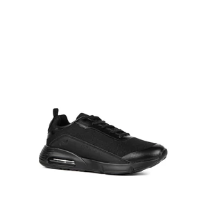 Fekete Férfi Fűzős Sneaker