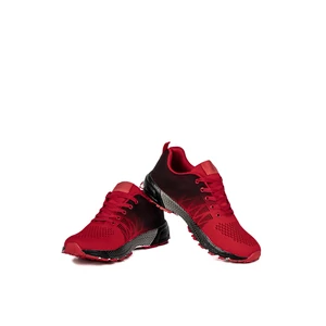 Fekete-Piros Férfi Fűzős Sneaker