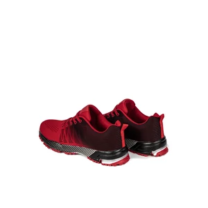 Fekete-Piros Férfi Fűzős Sneaker