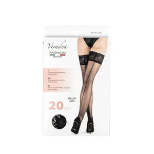 Veradea Fekete Csipkés 20 Den Combfix S/M
