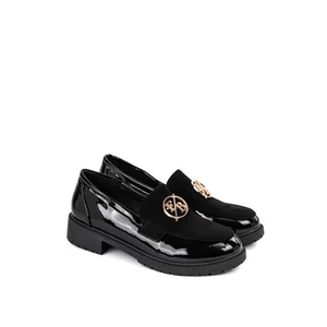 City Kiddy Fekete Elegáns Loafer