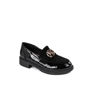 City Kiddy Fekete Elegáns Loafer