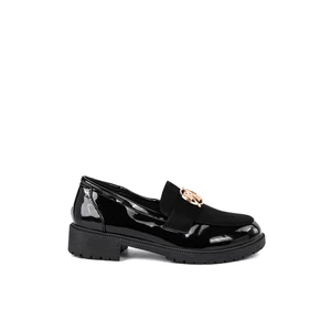 City Kiddy Fekete Elegáns Loafer