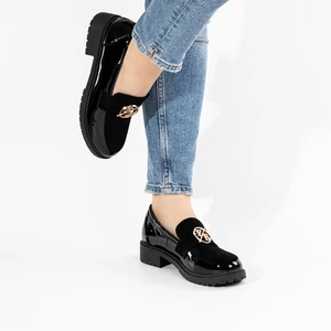 City Kiddy Fekete Elegáns Loafer