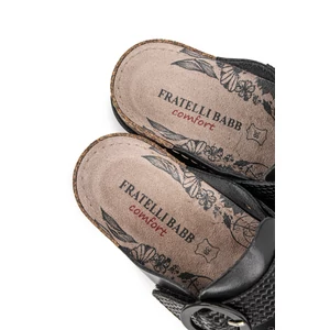 Fratelli BABB Fekete Női Gyógypapucs