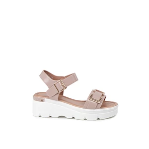 Weide Nude Női Lakkozott Platform Szandál