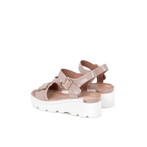 Weide Nude Női Lakkozott Platform Szandál
