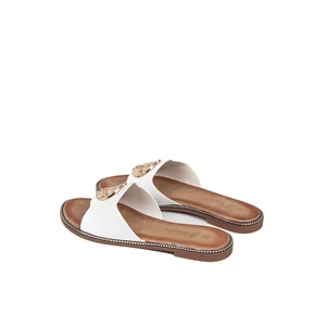 Bosido Fehér Műbőr Papucs