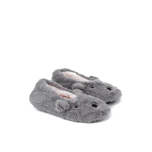 Ollike Szürke Maci Alakú Puha Női Mamusz