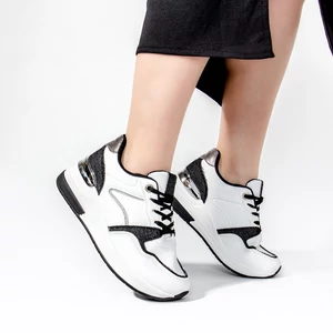 Fehér és Farmer Színű Műbőr Sneaker