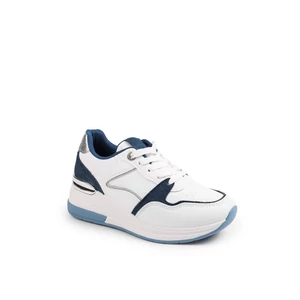 Fehér és Farmer Színű Műbőr Sneaker