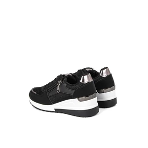 Seastar Fekete Rejtett Magassarkú Sneaker
