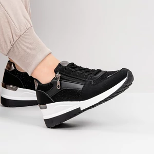 Seastar Fekete Rejtett Magassarkú Sneaker