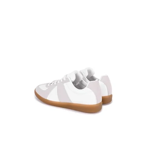 Bosido Fehér-Szürke Divatos Női Műbőr Sneaker