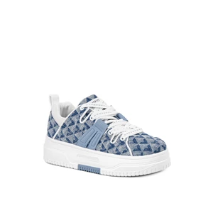 Világos Farmerkék Mintás Sneaker