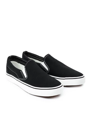 LINIX Fekete Vászon Férfi Slip-On 