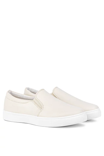 Yolera Bézs Női Műbőr Slip-on