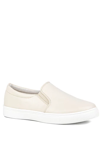 Yolera Bézs Női Műbőr Slip-on