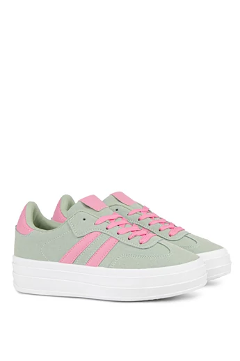 Yolera Mentazöld-Pink Női Sneaker