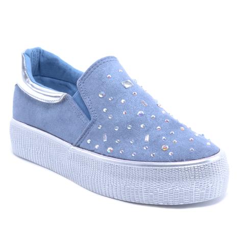 Kék Női Művelúr Slip-On Kék Női Művelúr Slip-On