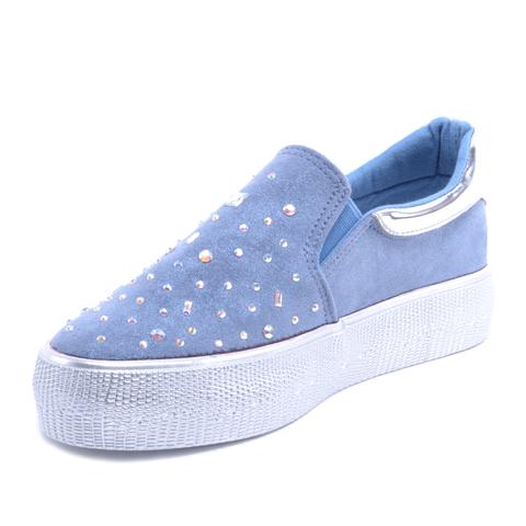 Kék Női Művelúr Slip-On Kék Női Művelúr Slip-On