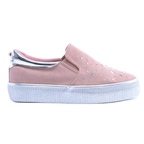 Rózsaszín Női Művelúr Slip-On Rózsaszín Női Művelúr Slip-On