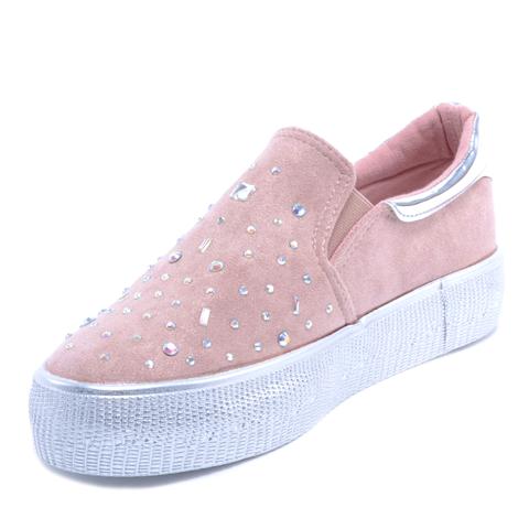 Rózsaszín Női Művelúr Slip-On Rózsaszín Női Művelúr Slip-On