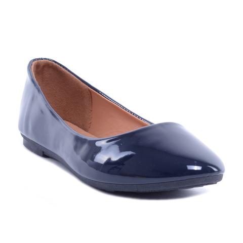 Kék Női Lakk Balerina Cipő Kék Női Lakk Balerina Cipő