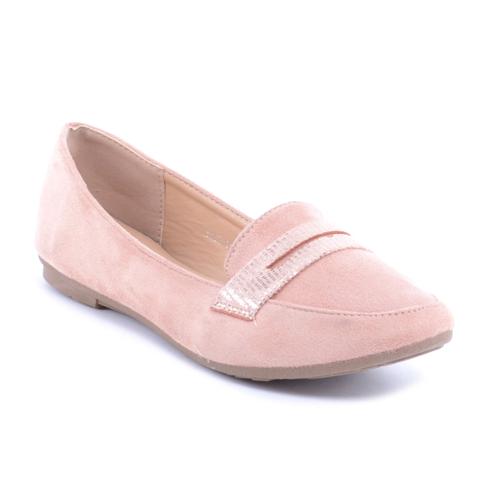 Rózsaszín Női Művelúr Balerina Cipő Rózsaszín Női Művelúr Balerina Cipő