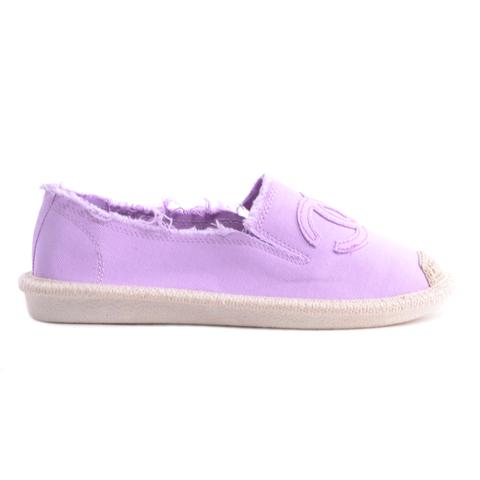 Női Lila Szövet Slip-On Női Lila Szövet Slip-On