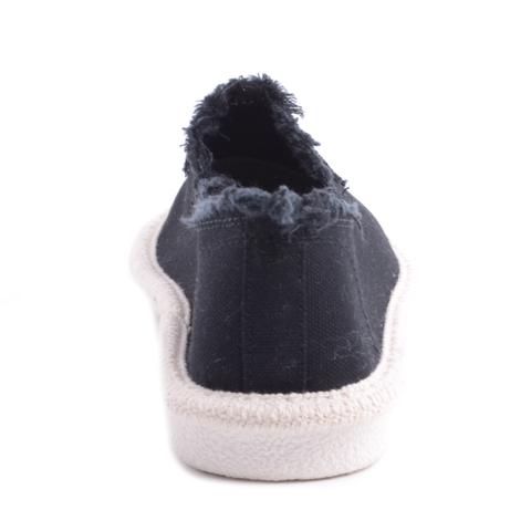 Női Fekete Szövet Slip-On Női Fekete Szövet Slip-On