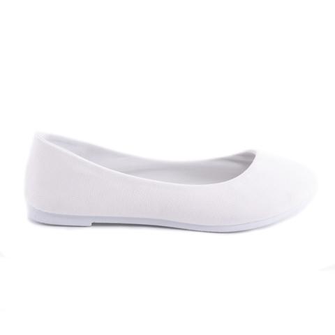 Fehér Női Művelúr Balerina Cipő Fehér Női Művelúr Balerina Cipő