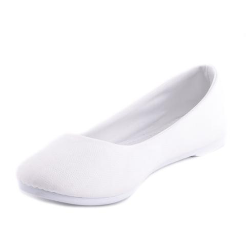 Fehér Női Művelúr Balerina Cipő Fehér Női Művelúr Balerina Cipő