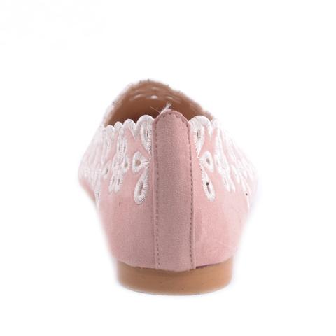 Rózsaszín Női Művelúr Balerina Cipő Rózsaszín Női Művelúr Balerina Cipő