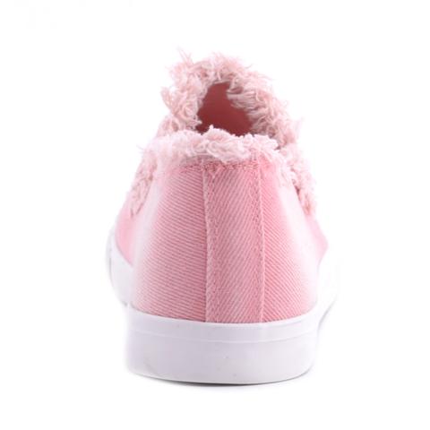 Rózsaszín Női Szövet Slip-On Rózsaszín Női Szövet Slip-On
