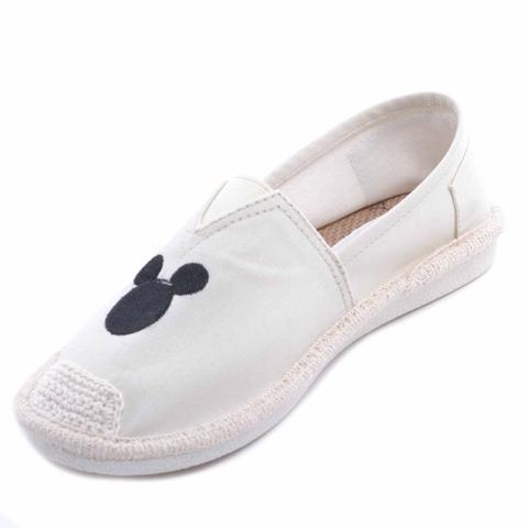 Női Fehér Vászon Slip-On Női Fehér Vászon Slip-On
