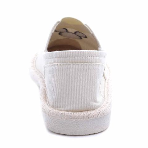 Női Fehér Vászon Slip-On Női Fehér Vászon Slip-On