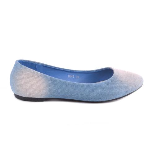 Női Farmer Anyagú Balerina Cipő Női Farmer Anyagú Balerina Cipő