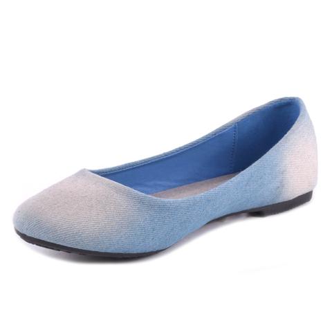 Női Farmer Anyagú Balerina Cipő Női Farmer Anyagú Balerina Cipő