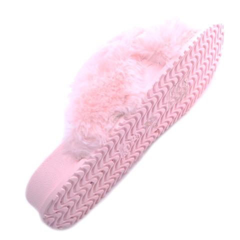 Női Szőrmés Papucs Pink Női Szőrmés Papucs Pink