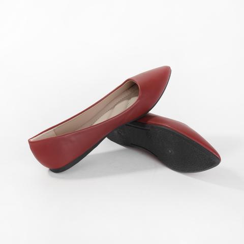 Piros Műbőr Balerina Cipő Piros Műbőr Balerina Cipő