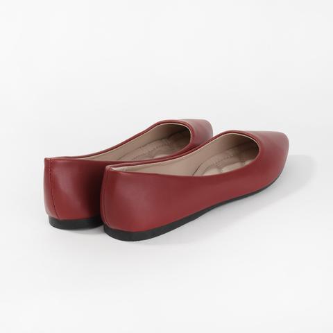 Piros Műbőr Balerina Cipő Piros Műbőr Balerina Cipő