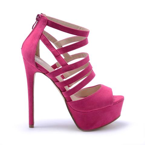 Női Pink Színű Művelúr Tűsarkú Női Pink Színű Művelúr Tűsarkú