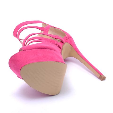 Női Pink Színű Művelúr Tűsarkú Női Pink Színű Művelúr Tűsarkú